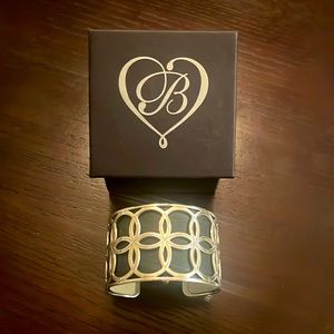 Christo by Brighton Cuff Bracelet with reversible black and white cuff